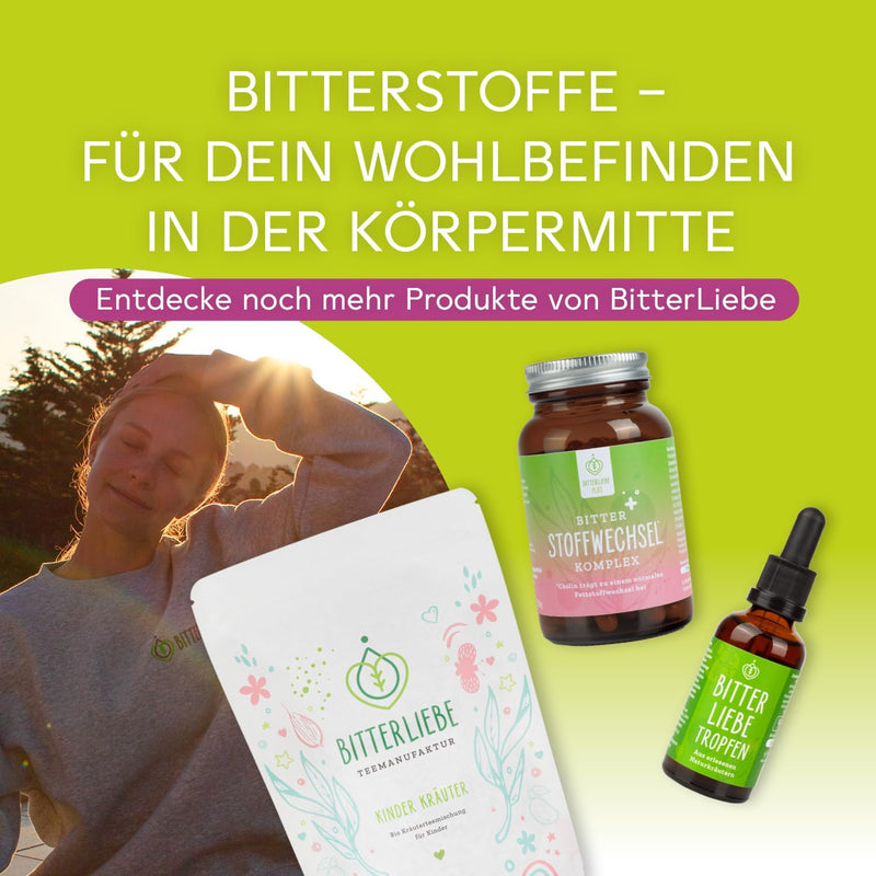 [Australia] - BitterLiebe® bitter substances drops for children 30ml with practical pipette cap I bitter drops from The Lions' Den I Hildegard von Bingen, bitter herbs 1 