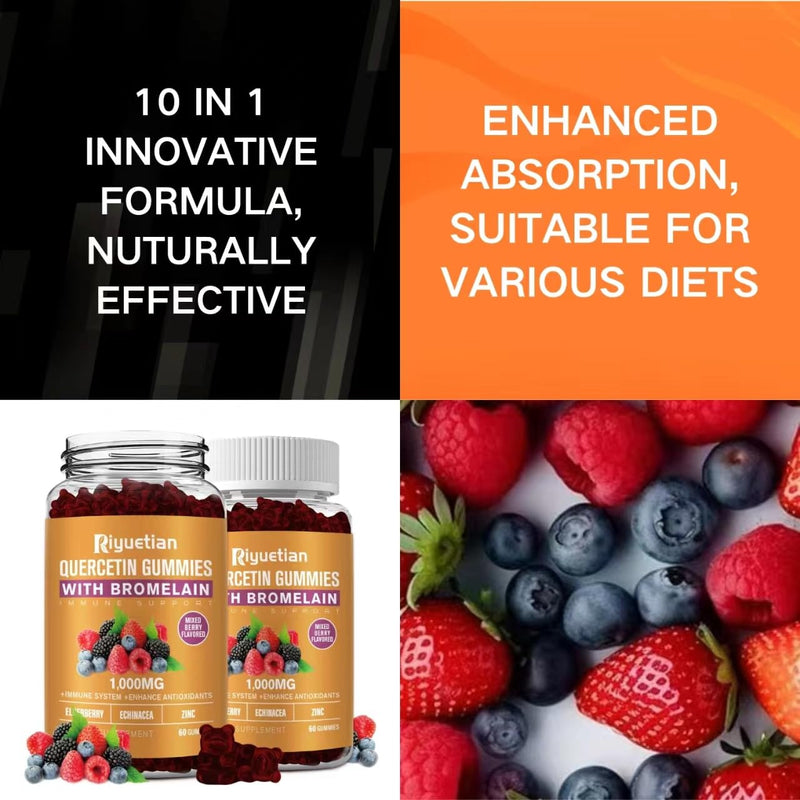 [Australia] - Bromelain, with Zinc, Vitamin C, Elderberry for Lung Immune Support Supplement for Kids Adults, Cardiovascular,Aging Support Chewable Vitamins,Vegan, 120 Count 1 Count (Pack of 120) 