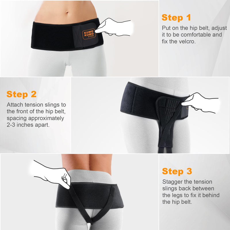 Pelvic Pro Prolapse Belt -, Original Uterus Support Brace for Women Treating Dropped Bladder, Uterine Prolapse, Vulvar Varicosities, Postpartum, Symphysis Pubis Dysfunction Large/X-Large