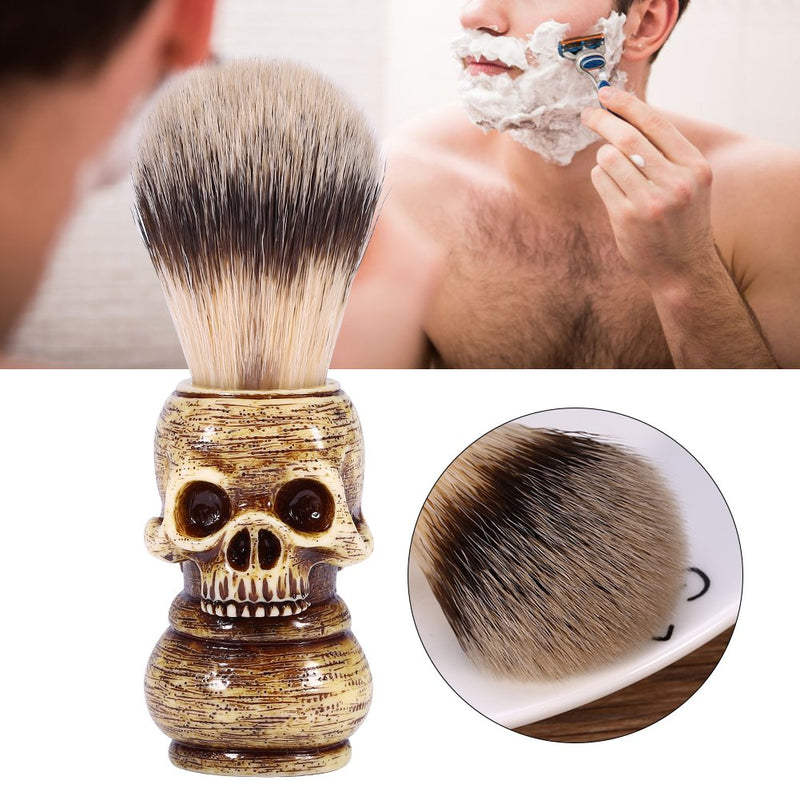 【𝐂𝐡𝐫𝐢𝐬𝐭𝐦𝐚𝐬 𝐃𝐞𝐚𝐥𝐬】 Mens Skull Head Salon Beard Shaving Brush