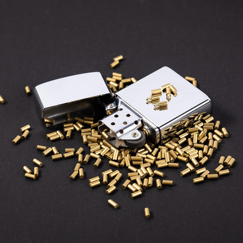 [Australia] - 500Pcs Gold Flint Refills for Lighter, Replacement Flints for Lighters, Flint Stone for Petrol Gas Fluid Lighter 500pcs Gold 