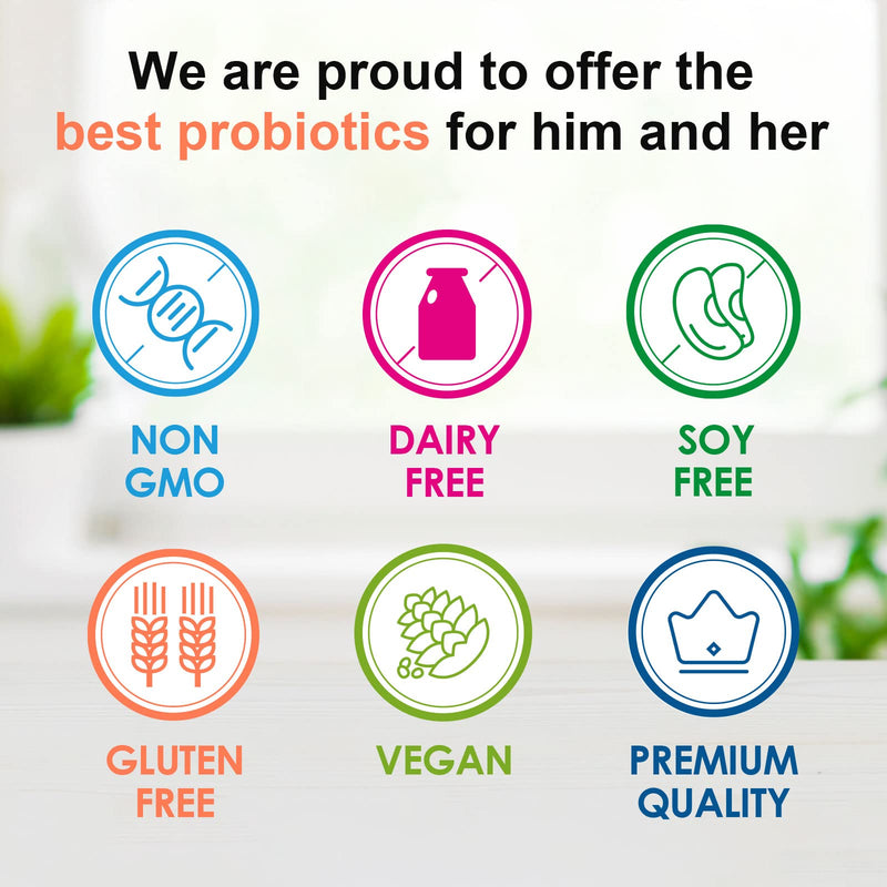 [Australia] - Probiotics 120 Billion CFUs 18 Strains, 3 Prebiotics & Digestive Enzymes for Men Women,Digestive & Immune Support,Shelf Stable Non-GMO 60 Capsules 