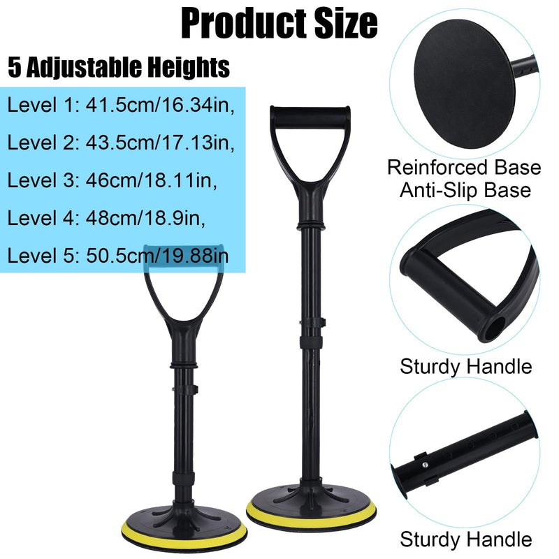 [Australia] - Adjustable Standing Assist Tool with Large Base, Portable Mobility Assistance Devices Lift & Stand Supports Equipment for Senior Daily Living to Help Elderly Get Up from Floor Ground 