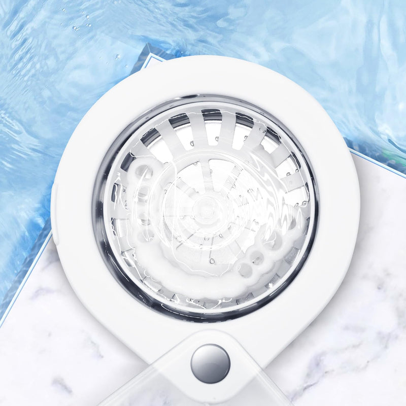 [Australia] - Professional Dental Ultrasonic Cleaner Machine - 200ML Denture, Retainer, Aligner, Night Guard & Mouth Guard Cleaner - Deep Cleaning with Protection Design for Braces, Oral Care & Dental Trays 
