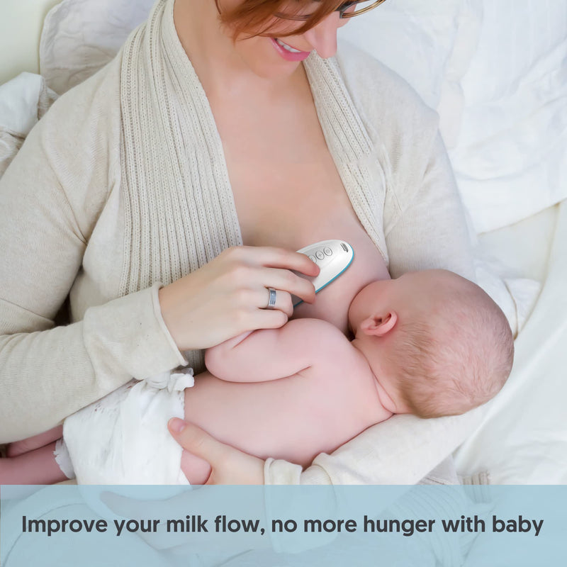 [Australia] - Bellababy Heat+Vibration Lactation Massager (1 Pc),Relieve Ducts Clog,Mastitis,Engorgement and Pain,Increase Milk Flow,6 Modes of Vibration,3 Levles of Heat. Single 1pcs 