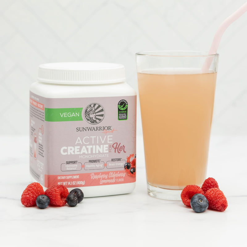 [Australia] - Creatine for Women Monohydrate Powder Micronized PreWorkout Recovery Supplement Support Muscle Building Strength Training Cognition | Vegan & Keto Friendly Easily Mixes (50 Serving) Raspberry Lemonade 