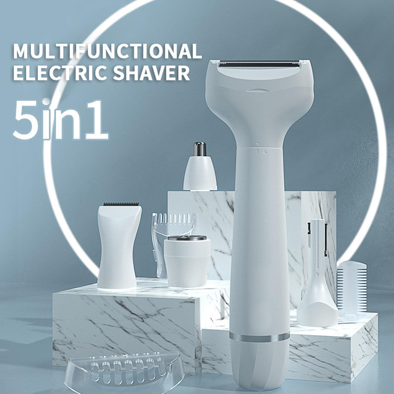 [Australia] - Pluxy Epil Pro 3.0 Women Face Epilator, Pluxy Hair Removal for Face,5-in-1 Painless Body Shaver and Facial Epilator, Rechargeable Bikini Trimmer Female Shaver for Facial, Legs, Underarm, Nose 