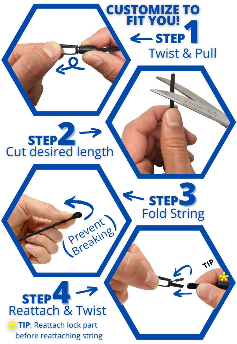 [Australia] - Mask Extender Straps for Back of Head (5-Pack) - Non-Slip & Adjustable Mask Straps for Back of Head | Ear Savers for Masks Strap Tightener Fastener Expander for Adults, Kids 