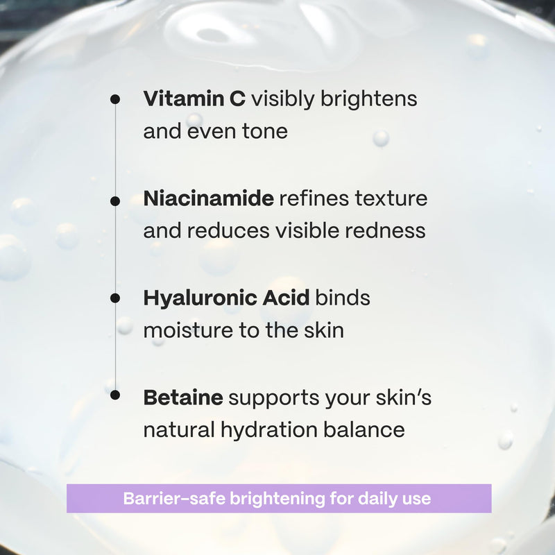 Mad Hippie Facial Moisturizer, Brightening Gel with Vitamin C, Niacinamide & Hyaluronic Acid – Oil-Free Moisturizer for Oily Skin, Acne-Prone Skin Care, 1.02 Fl Oz