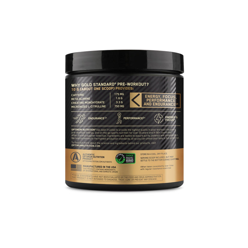 Optimum Nutrition Gold Standard Pre-Workout, Vitamin D for Immune Support, with Creatine, Beta-Alanine, and Caffeine for Energy, Keto Friendly, Watermelon Candy, 30 Servings (Packaging May Vary) 30 Servings (Pack of 1)