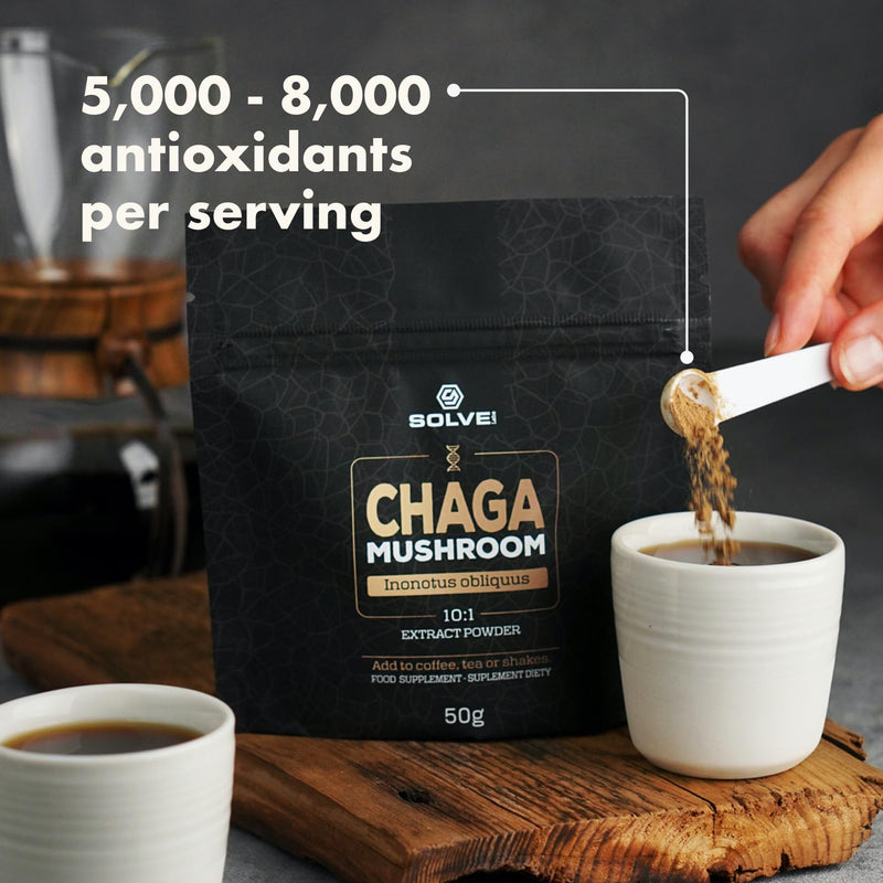● Premium Siberian Chaga Mushroom Extract Powder ● 10% Beta-D-Glucans ● 10:1 Concentrate ● No Fillers & Additives ● 30g ● 1 Month Supply
