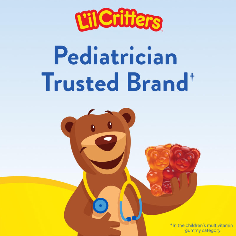 L'il Critters Kids Multivitamin Gummies | 70 Count | with Vitamins A, B, C, D, E | Assorted Fruit Flavors | Gluten-Free Children's Gummy Vites Supplement Naturally Sourced Flavors 70 Count (Pack of 1)