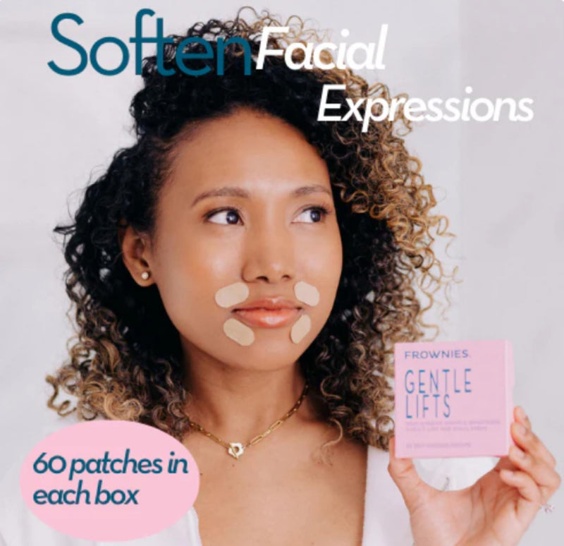 Frownies Gentle Lifts 60 reusable self-adhesive patches. Wrinkle treatment to reduce lip lines, Anti Ageing