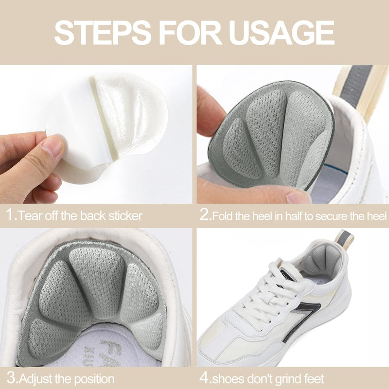 [Australia] - Soodyoow 3 pairs of heel pads, sponge heel pads, heel protection shoe insoles, prevents friction foot care heel protection shoe filler inserts, for men and women shoe insoles heel protection 