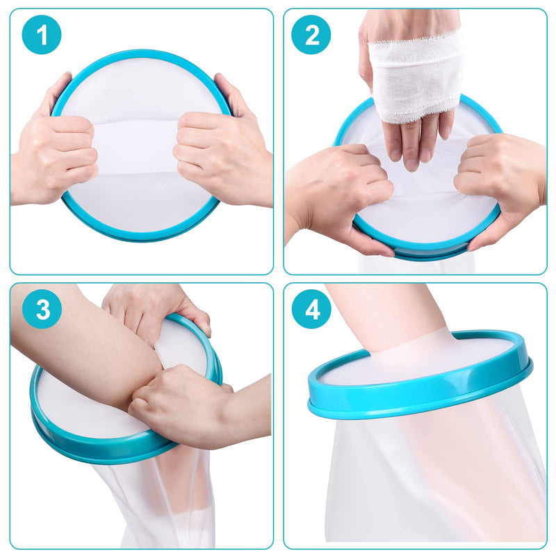 [Australia] - Fasola Plaster Protection Waterproof Arm Child Arm Shower Protection Children for Arm, Hands, Wrists, Elbows, Fingers, Wounds, Reusable Plaster Water Protection Arm, 19 Inch 6-7 Yrs (49 cm) 