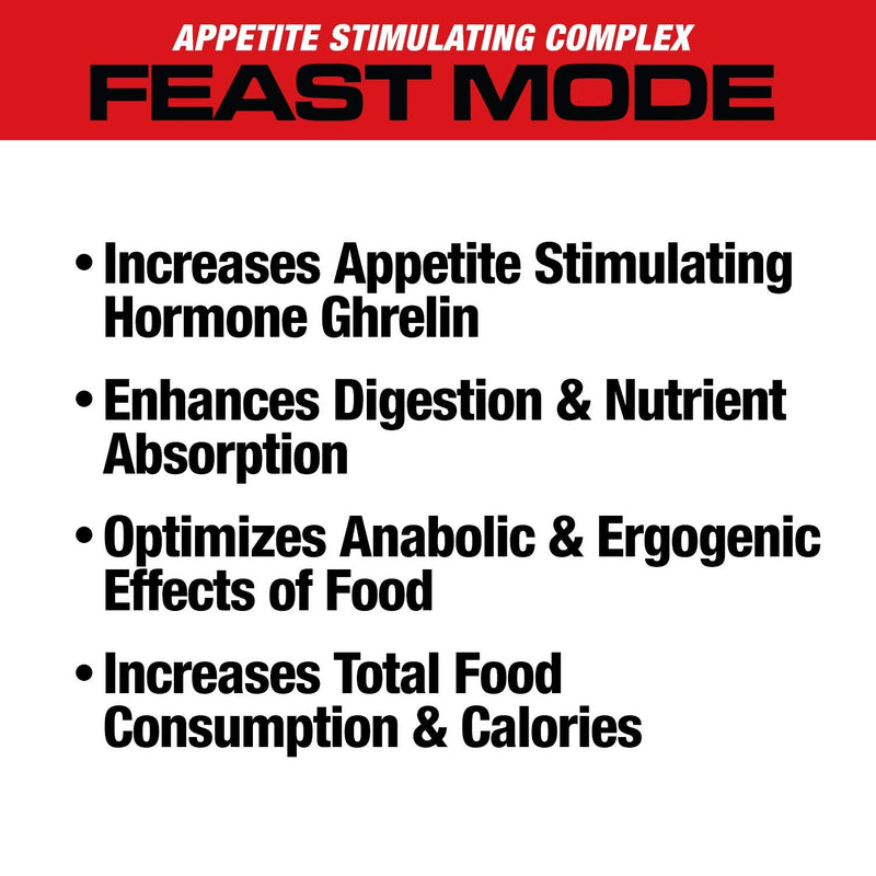[Australia] - MuscleMeds Feast Mode Appetite Stimulant Weight Gain Pills Digestive Enzymes Safe and Effective 90 Caps, Unflavored, 90 Count 