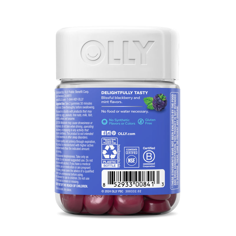 OLLY Extra Strength Sleep, Occasional Sleep Support Supplement - 50 Count 50 Count (Pack of 1)