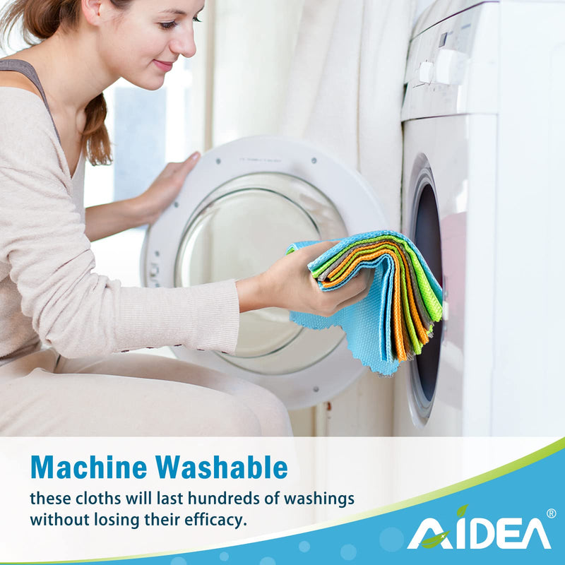[Australia] - AIDEA Microfiber Glass Cleaning Cloths-8PK, Premium Microfiber Glass and Window Cleaner, Lint-Free Quickly Clean Windows, Glasses, Windshields, Mirrors, Stainless Steel-12"x12" 12"x12" 