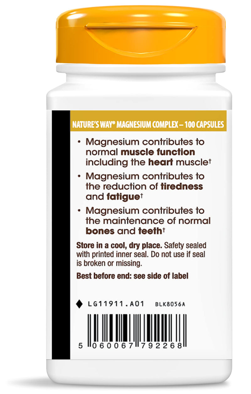 Nature's Way Magnesium Complex, 250mg, 100 Capsules