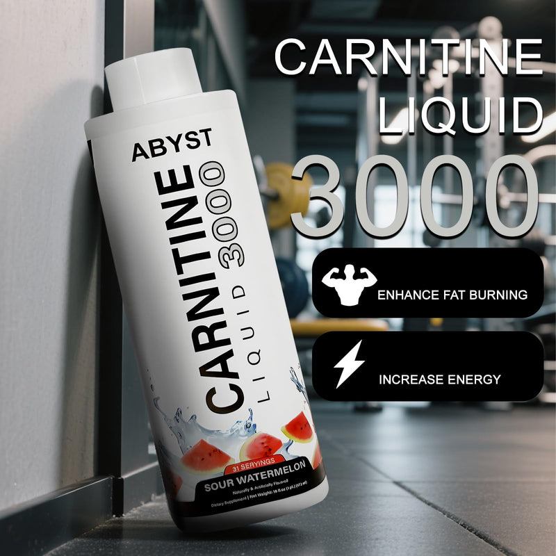 [Australia] - Liquid Carnitine 3000mg ‚Äì Energy & Metabolism Support with Acetyl L-Carnitine ‚Äì Watermelon Flavor ‚Äì 31 Servings 