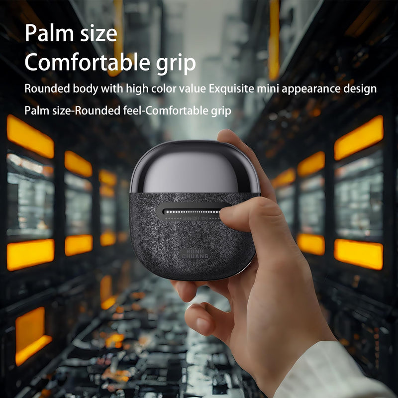 Electric Foil Shavers for Men Portable Electric Razor Mini with 3D Floating Blades,Travel Lock & Fast USB-C Charging Palm-Sized Design Wet/Dry Use, Compact Travel Shaver for Face, Beard & Body Black