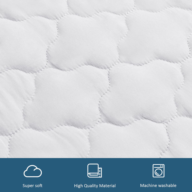 [Australia] - 2-Piece Waterproof Massage Table Sheet Set, Extra Soft, Cushy, for Massage Tables, Includes Massage Fitted Sheet and Face Rest Cover, White 