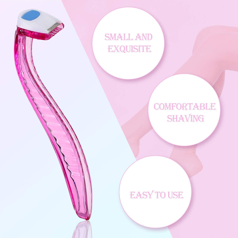 Honoson 30 Pieces Bikini Razors Bikini Trimmer for Women Small Disposable Travel Accessories Armpit Hair Removal Beauty for Body Cosmetic Tool(Light Pink, Light Yellow, Light Blue) Light Pink, Light Yellow, Light Blue