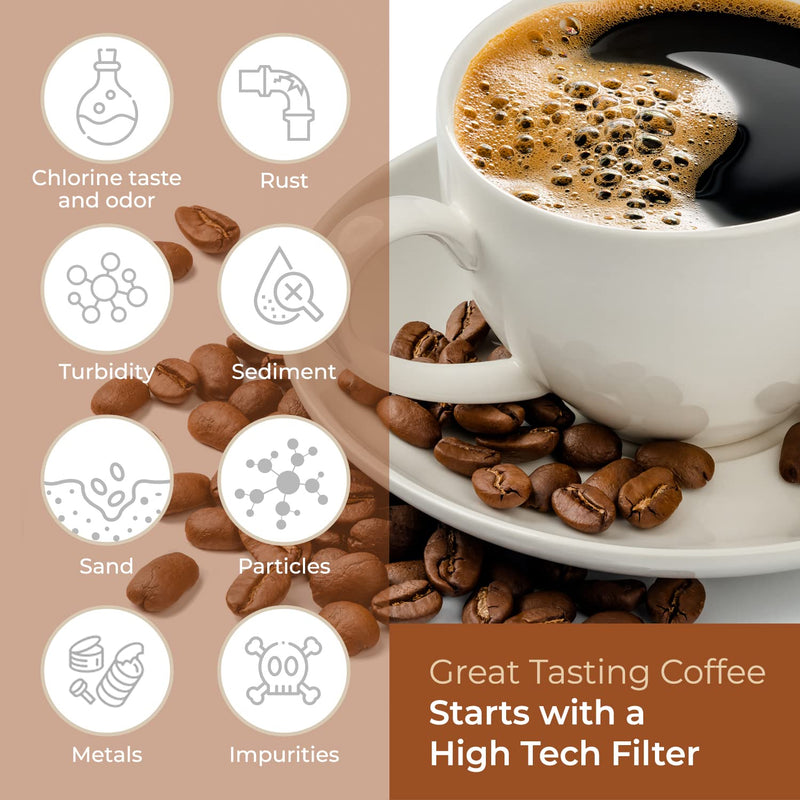 [Australia] - 12-Pack Breville Water Filter BWF100 Replacement by Pureline, Compatible with Breville Espresso Machine 