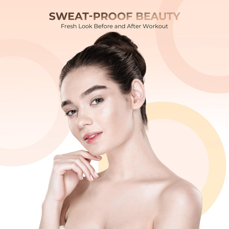 [Australia] - 4pc Full Size Kit (Warm Shade) Mineral Makeup Matte Translucent Loose Foundation + Kabuki Brush + Concealer + Finishing Setting Powder + Bare Face Full Coverage SPF 30 All Skin Types Waterproof WARM Neutral Shade-Most Popular 