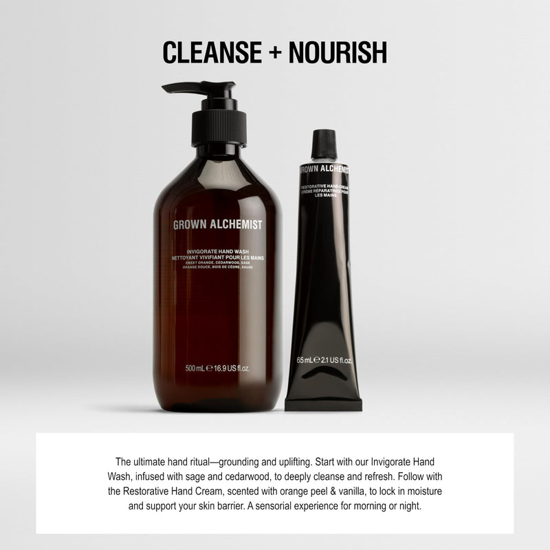 [Australia] - Grown Alchemist Restorative Hand Cream. Vanilla and Orange Peel. Non-Greasy Moisturizer to Nourish and Soften Hands (65ml). 65ML 