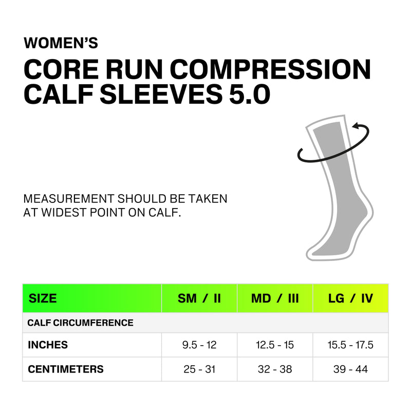 CEP Core Run 5.0 Calf Sleeves for Women – Compression Support, Breathable, Shin Splint Relief, Performance & Recovery Medium Black