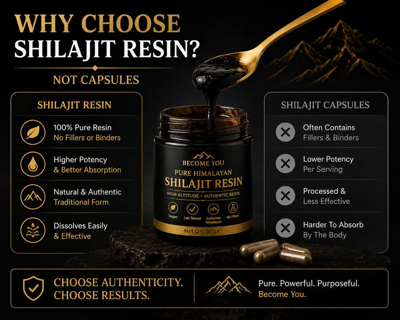 Pure Himalayan Shilajit Resin, 50g, Authentic High Altitude, Lab Tested, Vegan, Heavy Metals Tested, Traditional Mineral Complex, Energy & Vitality Support