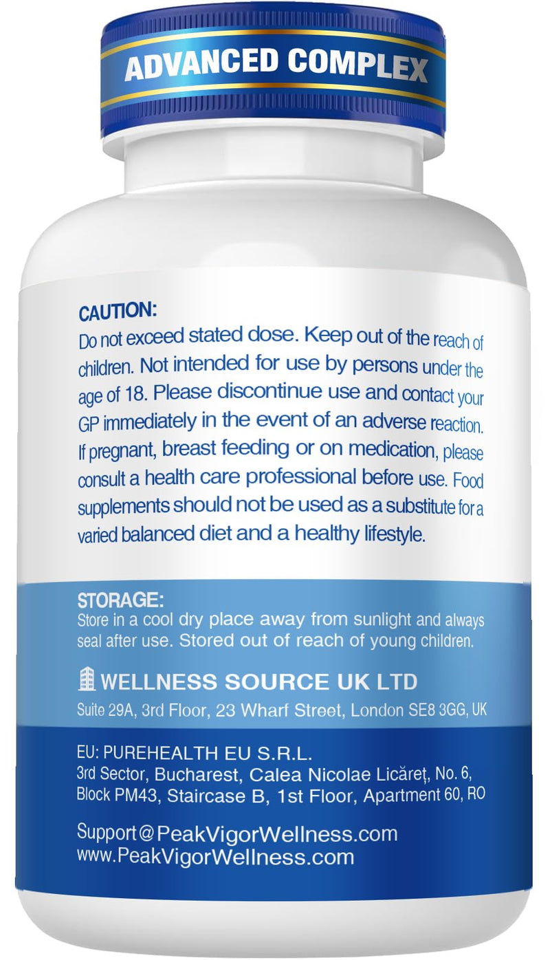 Magnesium Glycinate for Sleep, Extra Strength for Calm, 5-in-1 Complex Supplements as Glycinate, Citrate, Malate & L-Threonate with Vitamin B6, Ease of Swallow, High Absorption, 90 Vegan Capsules