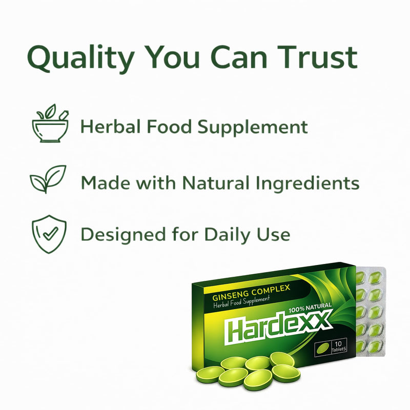 Green Ginseng Complex for Men – Herbal Ginseng Supplement Tablets for Daily Vitality, Energy & Wellness Support – Pack of 10