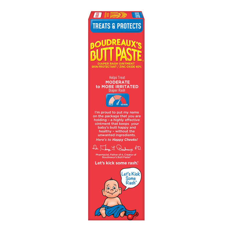 [Australia] - Boudreaux's Butt Paste Maximum Strength Diaper Rash Cream, Ointment for Baby, 4 oz Tube 4 Ounce 