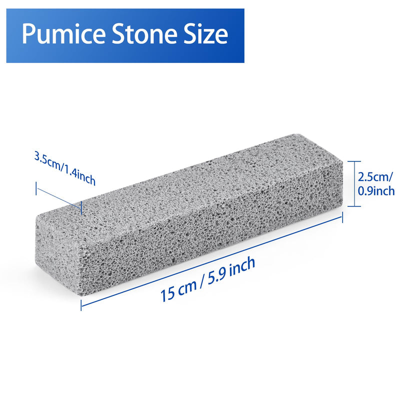 10 Pack Pumice Stone for Toilet Cleaning Bowl Stick,Powerfully Cleans Hard Water Rings,Calcium Buildup & Stains,Suitable for Cleaning Toilet, Bathtubs,Kitchen Sink, Stove and Grill