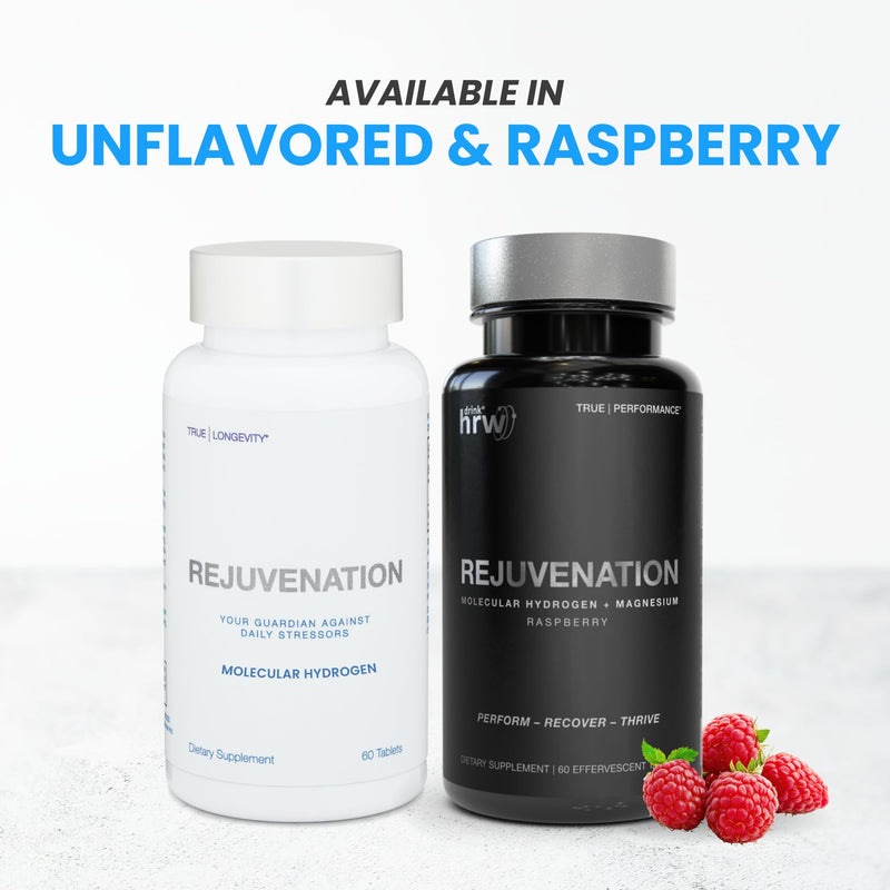 [Australia] - DRINK HRW Rejuvenation Molecular Hydrogen Water Tablets: 12 ppm H2 - Hydrogen & Magnesium Supplement, Supports Energy Production, Recovery, Cognitive Health. Informed Sport Certified (Raspberry 30ct) Raspberry 30 Count (Pack of 1) 