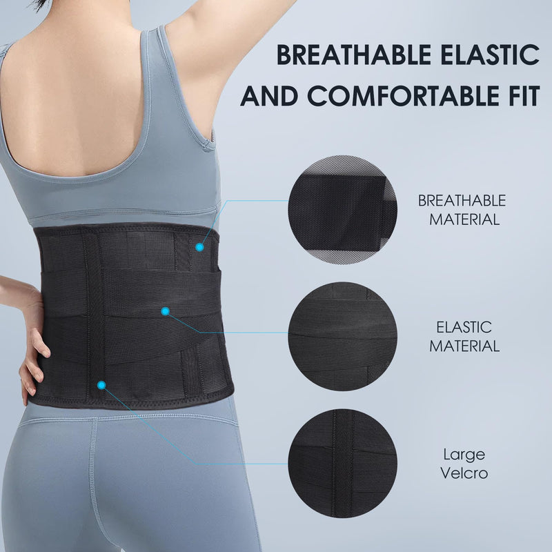 [Australia] - Umbilical Hernia Belt, Elastic Abdominal Binder Lower Waist Support Belt, Post Surgery Postpartum Belly Band Belly Wrap Hernia Belt Stomach Compression Wrap for Men and Women (Small) Small 