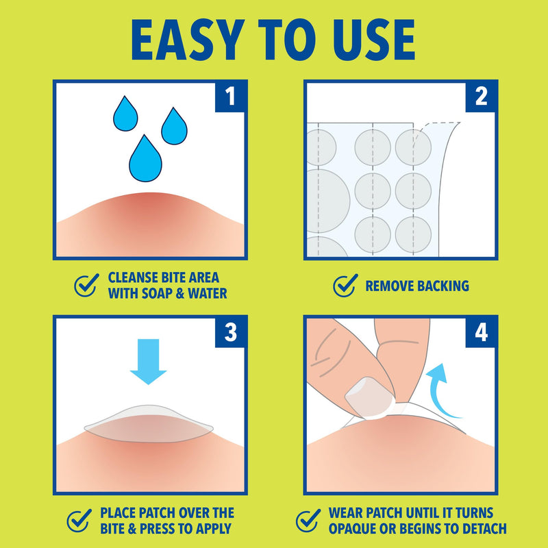 [Australia] - Cutter Bug Bite Patches Itch Relief Hydrocolloid Patches for Kids & Adults, Absorbs Fluids, Helps Heal, Prevents Scratching, Mosquito Itch Relief, Hydrocortisone & Suction Tool Alternative, 51 Count 