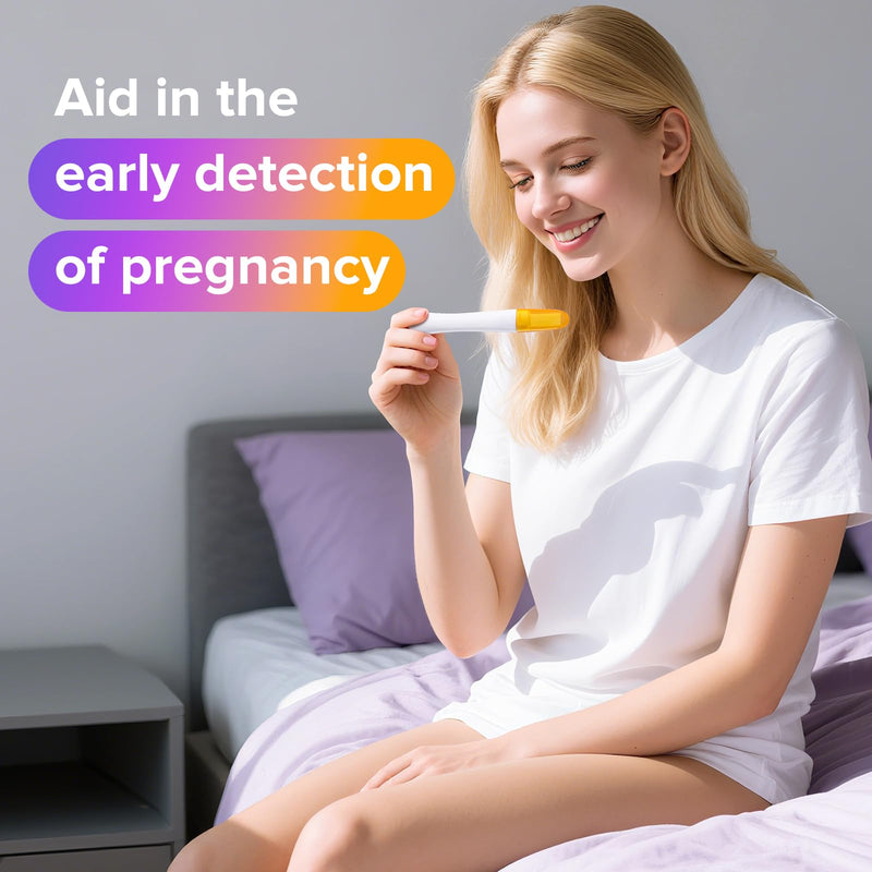 Premom Pregnancy Test Midstream | Early Detection Pregnancy Stick - Fast & Rapid hCG Tests for Home Use - 3 Count 3 Count (Pack of 1)