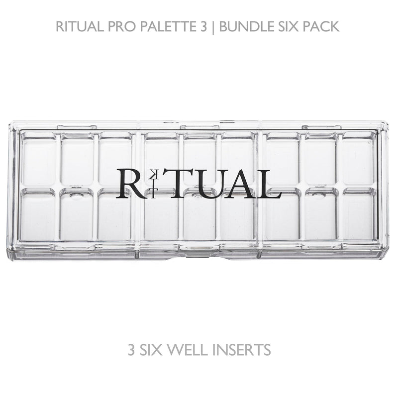 [Australia] - Empty Makeup Palette | 18 Wells | Modular Interchangeable Depotting System | Ritual Pro Palette 3 | 6 Well Bundle, Lipstick, Creams, Alcohol based makeup and paint, watercolor, Gouache, Acrylic paint 