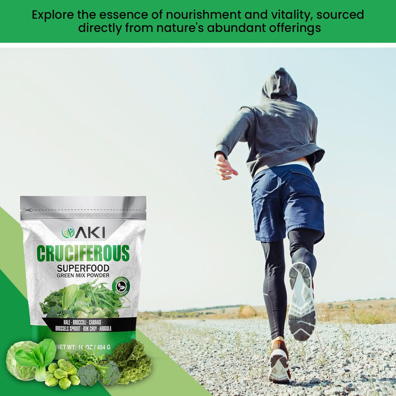 Cruciferous Superfood Powder - Phytonutrients & Long Shelf Life - 16oz/454g 1 Pound (Pack of 1)