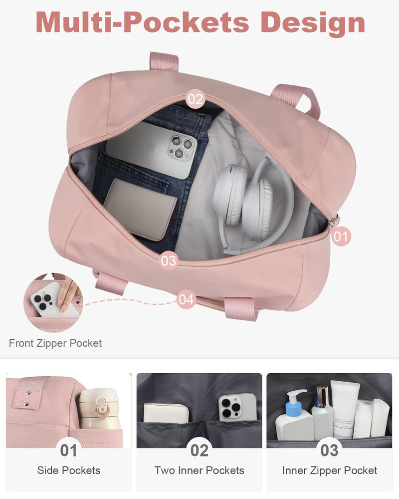 Pritent Crossbody Bags for Women & Travel Duffle Bag for Women(Pink)