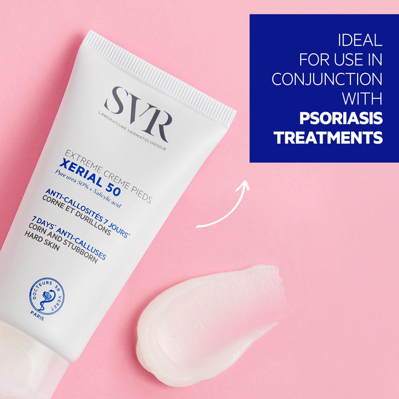 SVR - Xerial 50 Extreme Foot - Intense Hydrating Foot Cream with 50% Urea - For rough, dry feet, hands, elbows and knees - Delivers visible results in just 7 days - Quick Absorption- 1.7 fl.oz
