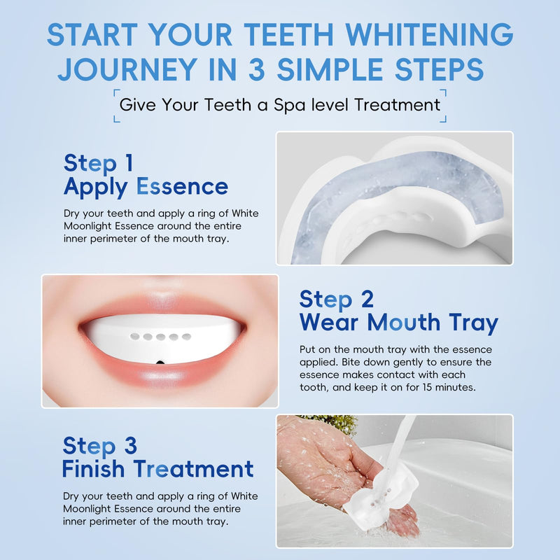 [Australia] - Teeth Whitening Gel- 60ml (2x30ml) Formulated for Sensitive Teeth | Plus Food-Grade Silicone Mouth Tray | Dentist Developed 0.68 Fl Oz (Pack of 3) 