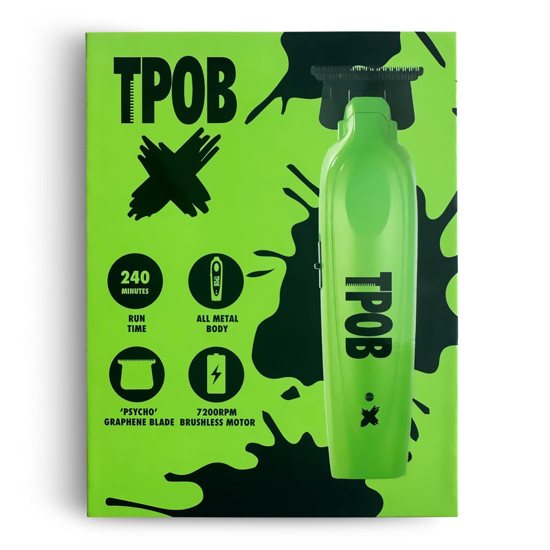 [Australia] - TPOB X Digital Brushless 7200rpm Professional Hair Trimmer Hair Clippers for Men, Psycho Blade Trimmer Cordless Rechargeable Edgers Clippers X Trimmer Slime 