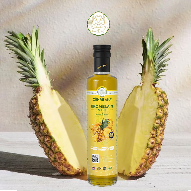 [Australia] - Add Ana Bromelain syrup - Coenzyme Q10 - Natural pineapple extract - Immune system* Support, accelerate metabolism, lose weight - for drainage in case of edema - Vegan Yellow 