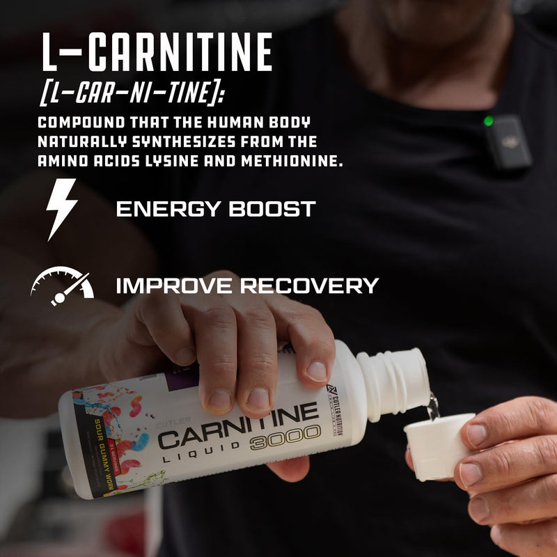 Cutler Nutrition Liquid L-Carnitine Fat Burner with Acetyl L-Carnitine | Watermelon Flavor, 16 fl oz | Triple-Form Liquid with L-Carnitine Tartrate for Energy, Metabolism and Workout Support 16 Fl Oz (Pack of 1)