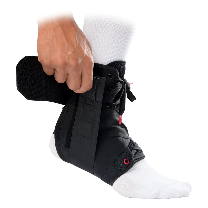 [Australia] - McDavid Ankle Brace Ultralight for Sprained Ankle, Figure 8 Ankle Braces, Lace up Ankle Brace, Ankle Braces for Men and Women, Ankle Support Brace and Stabilizer Medium Black 