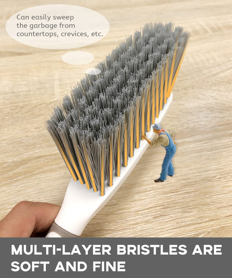 [Australia] - Dust Pan,Dustpan and Brush Set,Dust Pans with Brush,Small Dustpan and Brush Set,Hand Broom and Dustpan Set for Home,Handheld Angled Dustpan and Brush Set are Daily Essential Cleaning Tool for Family. 1set 